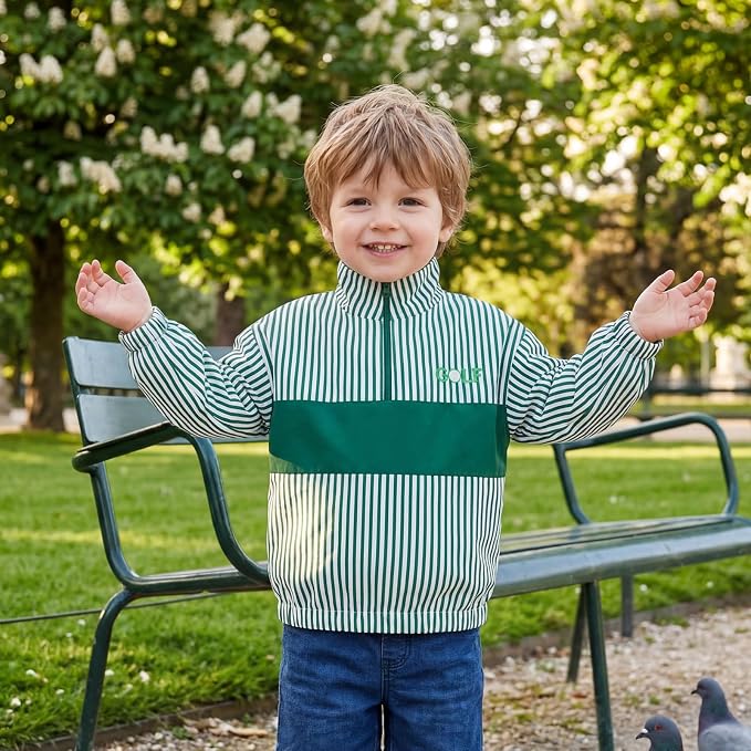 Baby Boy Jacket Toddler Golf Clothes Long Sleeve Lapel Button Down Top Infant - Image 3