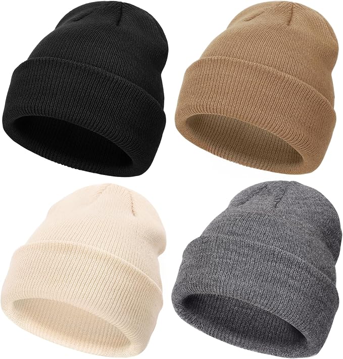 DRESHOW BQUBO 3 Pack Baby Beanies Toddler Kids Winter Hats Soft Knit Hat - Image 9