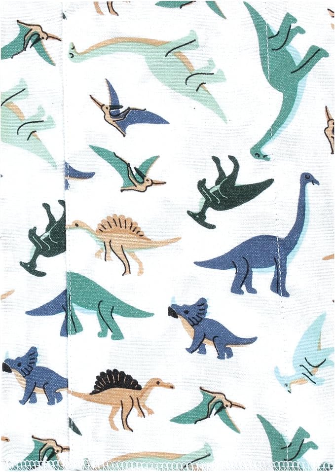 Luvable Friends Hudson Baby Flannel Burp Cloths 7pk, Dino Pals - Image 2