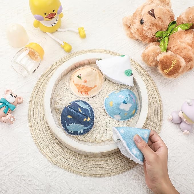 Suhine 10 Pcs Baby Boy Pee Shield Diaper Changing Accessory Reusable Pee Covers Baby Boy Cap for Newborn Boys(Classic (without Lanyard))