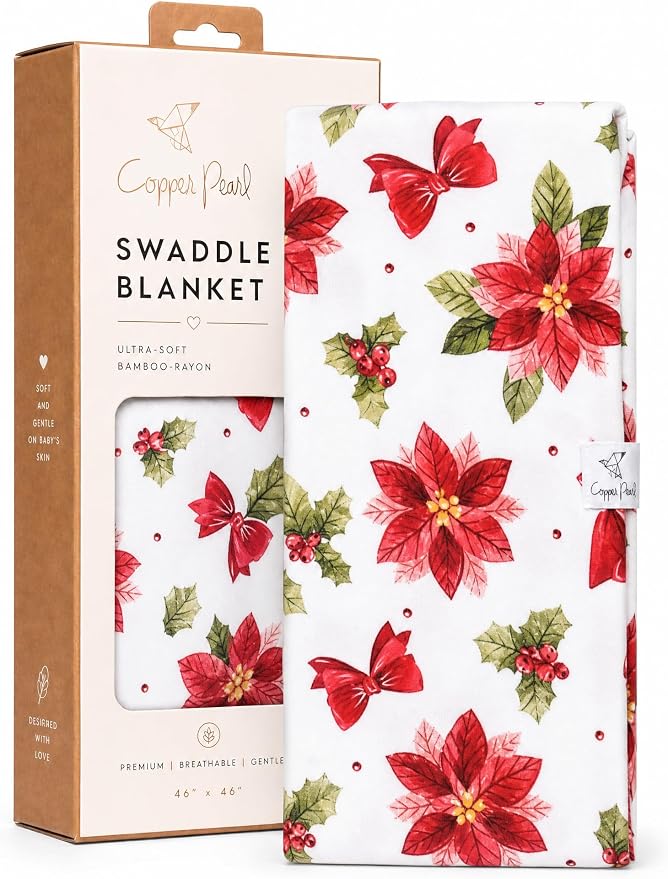 Copper Pearl Swaddle Blankets for Newborns | Soft Stretchy Receiving Blankets by CopperPearl