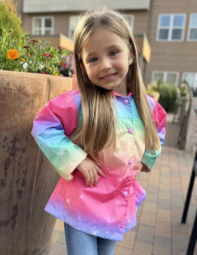 Arshiner Toddler Girls Waterproof Hooded Coat Jacket Outwear Raincoat - Image 7