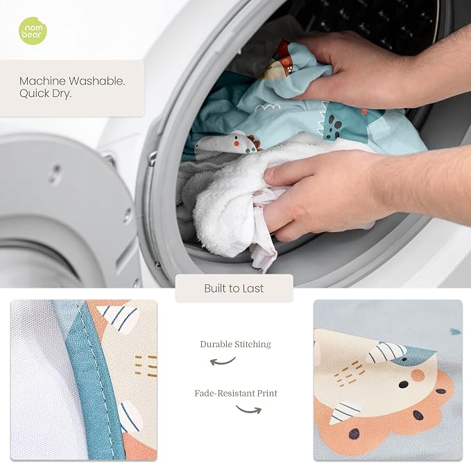 Waterproof Smock Baby Bibs for Eating | Long Sleeve Bib for Baby Led Weaning - Image 5