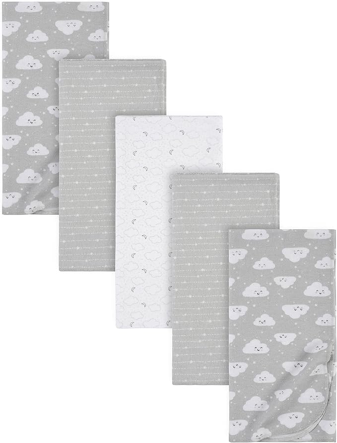 Gerber Boys and Girls Newborn Infant Baby Toddler Nursery 100% Cotton Flannel by Gerber