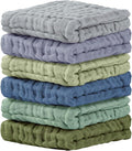 Cuddle Campus Baby Washcloths 6 Packs, Muslin Washcloths Baby, Cotton Burp by CuddleCampus