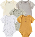 Kiddiezoom Newborn Baby Unisex Cotton One-Piece Bodysuits Baby Gift 5-Pack Baby by Kiddiezoom