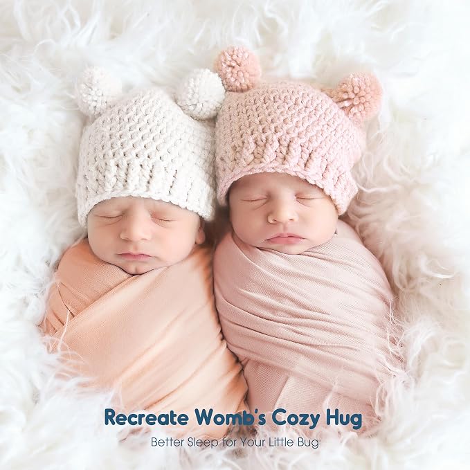 3-Pack Ultra Soft Stretchy Jersey Knit Baby Swaddle Blankets, 33x44 | Snug - Image 3