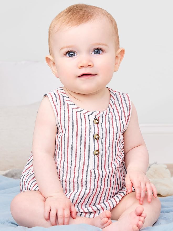 Simple Joys by Carter's Baby Boys' Button Rompers - Image 7