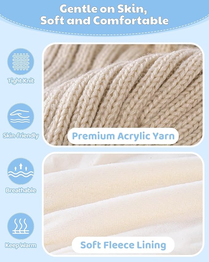 Alepo 3 Pack Baby Beanie Hats - Image 2