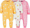 Onesies Brand Baby Girls 3-Pack Snug Fit One Piece Cotton Pajamas by OnesiesBrand