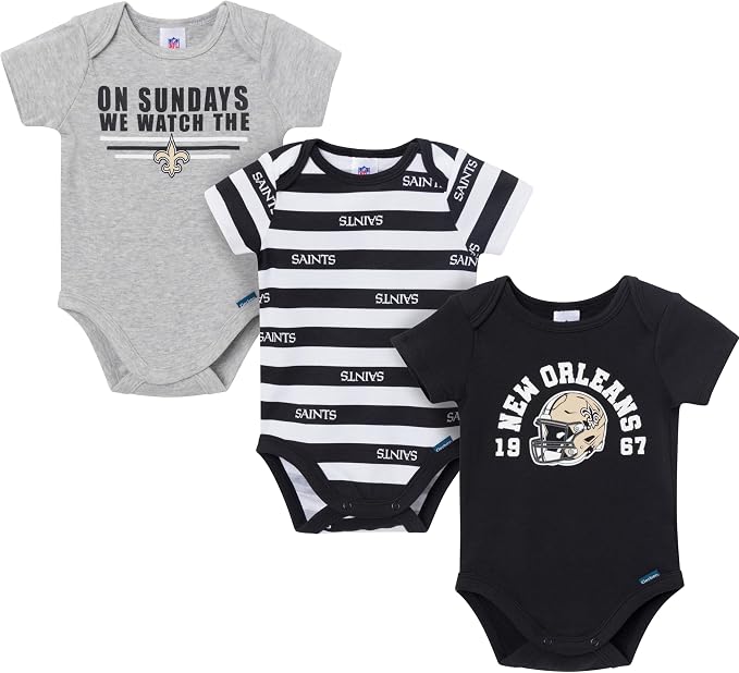 Gerber NFL Baby Boys 3-Pack Onesie Bodysuit by Gerber