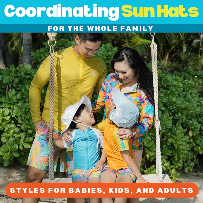 SwimZip Sun Hat with Neck Flap | UPF 50+ Protection - Image 6