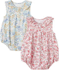 pureborn Baby Romper Bodysuits 2-Pack Unisex Soft Cotton One-Piece Outfit by pureborn