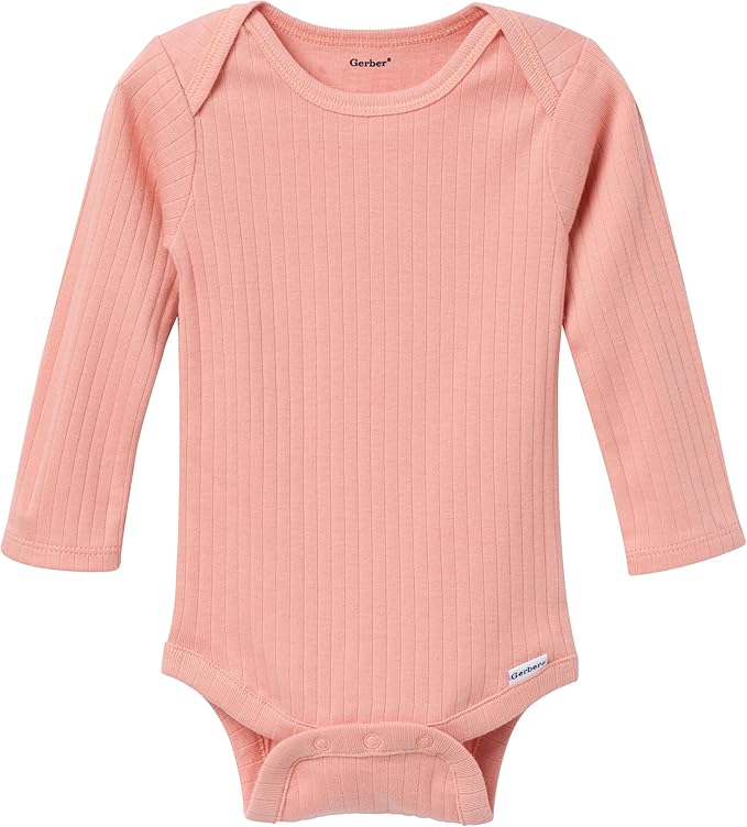 Gerber Baby Girls' 6-pack Long-sleeve Onesies Bodysuits - Image 3