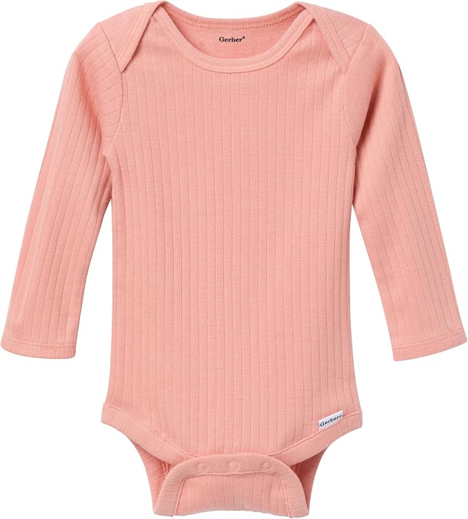 Gerber Baby Girls' 6-pack Long-sleeve Onesies Bodysuits - Image 3