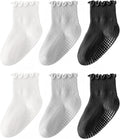 HONGTEYA 6 Pairs Toddler Ruffle Socks by HONGTEYA