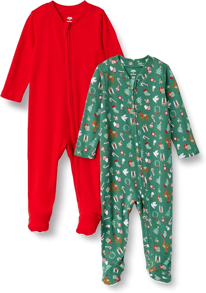 Amazon Essentials x Sofia Grainge Unisex Babies' Cotton Footed Sleep and Play by AmazonEssentials