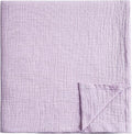 Meracorallo Muslin Swaddle Blanket, 100% Cotton Receiving Blanket, Lavender | by Meracorallo