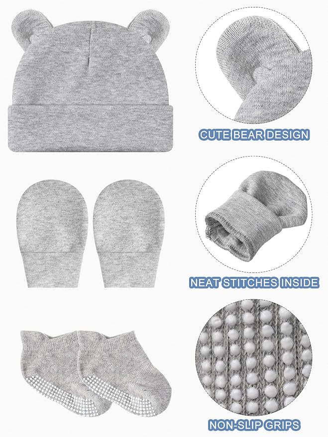 Geyoga Newborn Baby Hat Set - Image 4