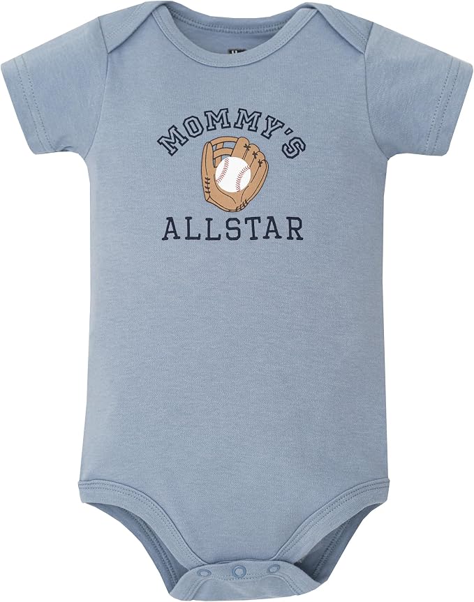 Hudson Baby Infant Boys Cotton Bodysuits 5-Pack - Image 7