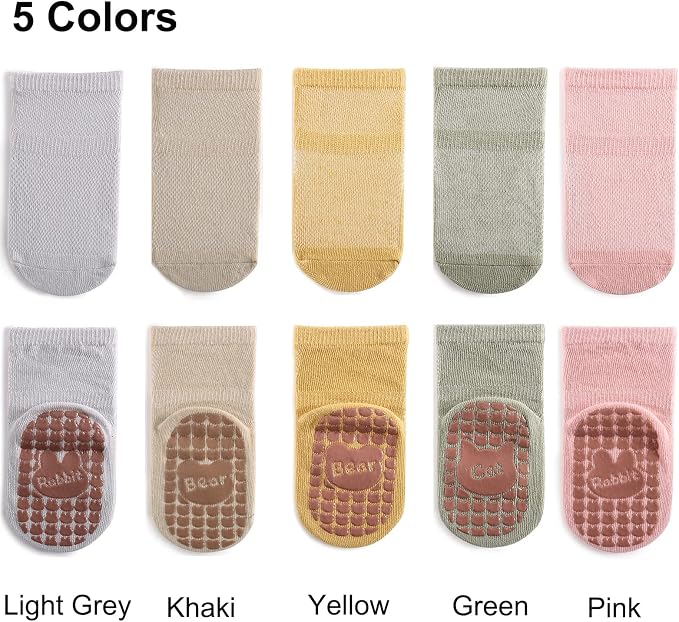 Exegawe Toddler Non Slip Socks, Cute Baby Socks - Image 3