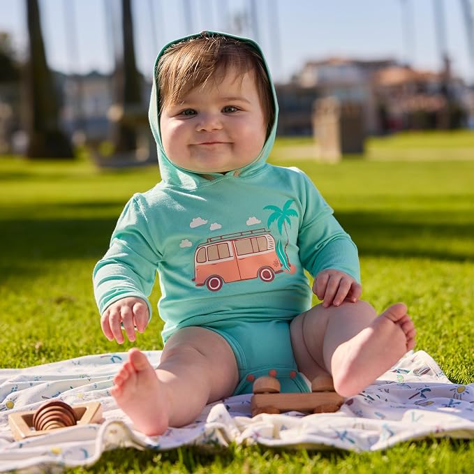 UV SKINZ Baby Boys' Hooded Sunzie UPF 50+ - Image 3