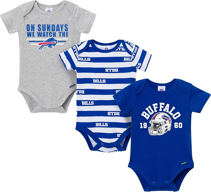 Gerber NFL Baby Boys 3-Pack Onesie Bodysuit by Gerber
