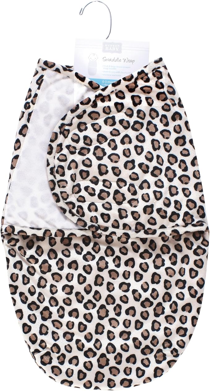 Hudson Baby Unisex Baby Plush Faux Fur Swaddle Wrap - Image 2