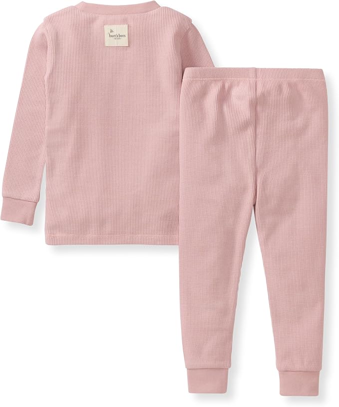 Burt's Bees Baby Unisex Baby Honeysoft Pajamas, Tee and Pant 2-Piece PJ Set - Image 2