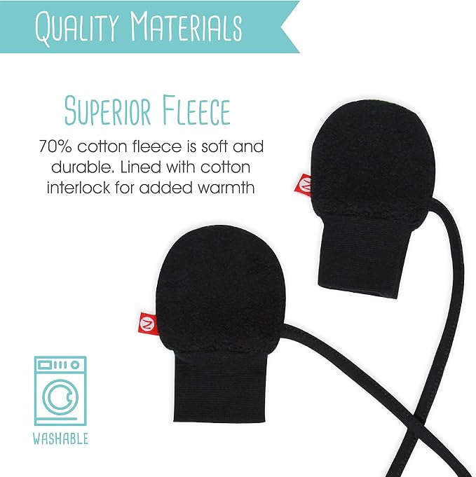 Zutano Baby Fleece Mittens for Infant, Outdoor Baby Winter Gloves | Thumbless - Image 7