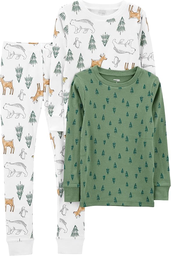 Simple Joys by Carter's Baby 3-Piece Snug-fit Cotton Holiday Pajama Set by SimpleJoysbyCarters