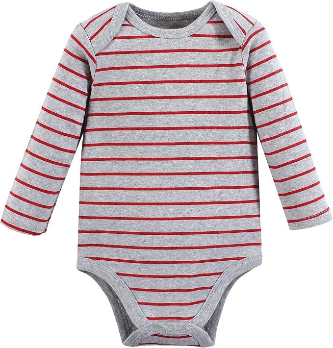 Hudson Baby baby-boys Cotton Long-sleeve Bodysuits 3-pack - Image 4