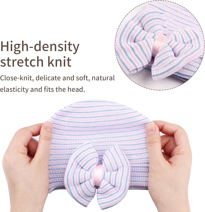 AQOKKA Newborn Baby Girl Hats - Image 2