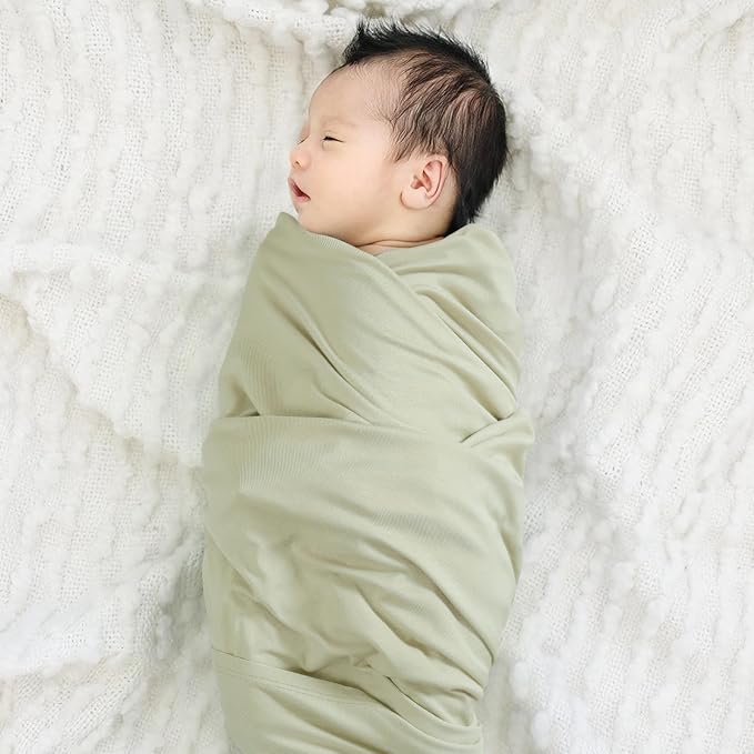 3-Pack Ultra Soft Stretchy Jersey Knit Baby Swaddle Blankets, 33x44 | Snug - Image 5