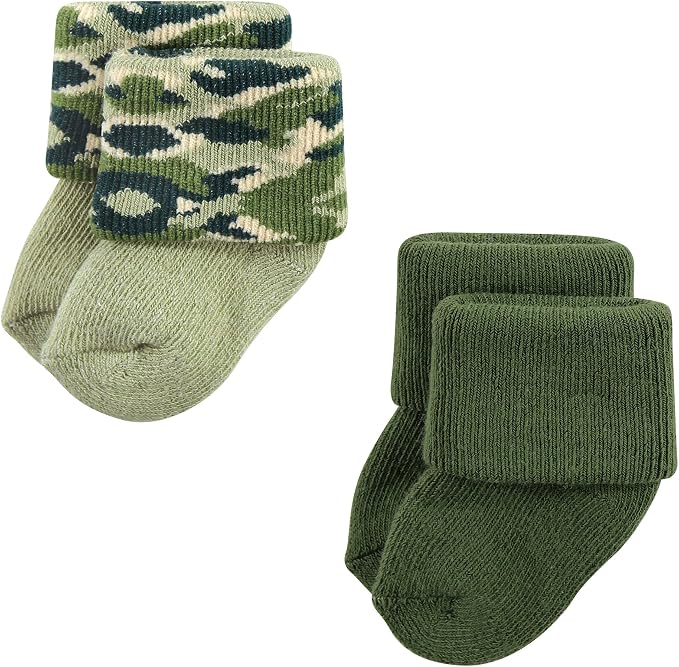 Hudson Baby Baby 8-pack Cotton Rich Newborn and Terry Socks - Image 6