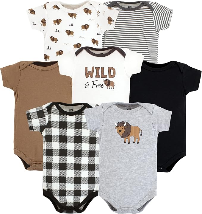 Hudson Baby Baby Boys' Cotton Bodysuits 7-pack by HudsonBaby