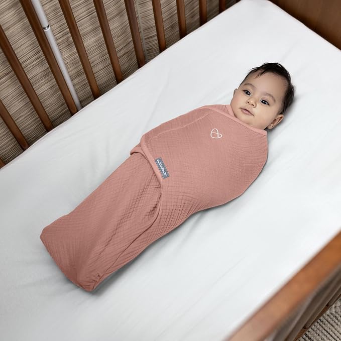 SwaddleMe by Ingenuity Muslin Original Swaddle, 100% Cotton, Size Small/Medium - Image 9