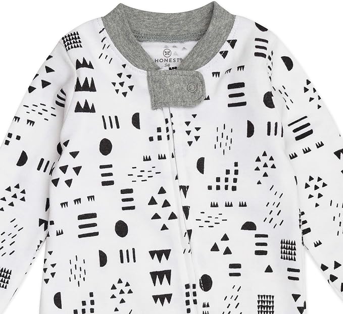 HonestBaby Baby Boys' Sleep & Play Footed One-piece Pajama Sleeper 100% Organic - Image 5