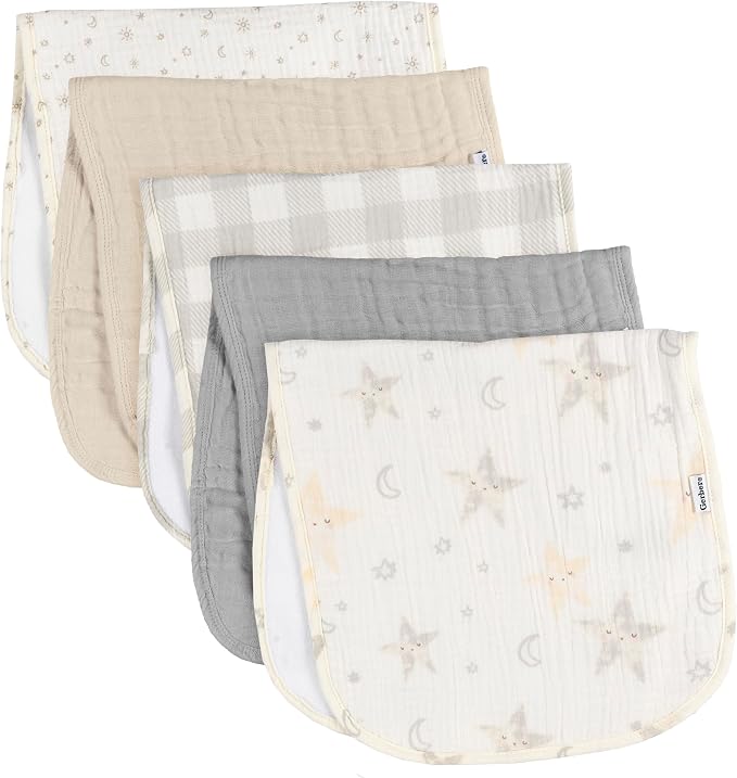 Gerber Baby Unisex Muslin Burp Cloths 60-Pack, Large Size 20" x 10" - Image 2