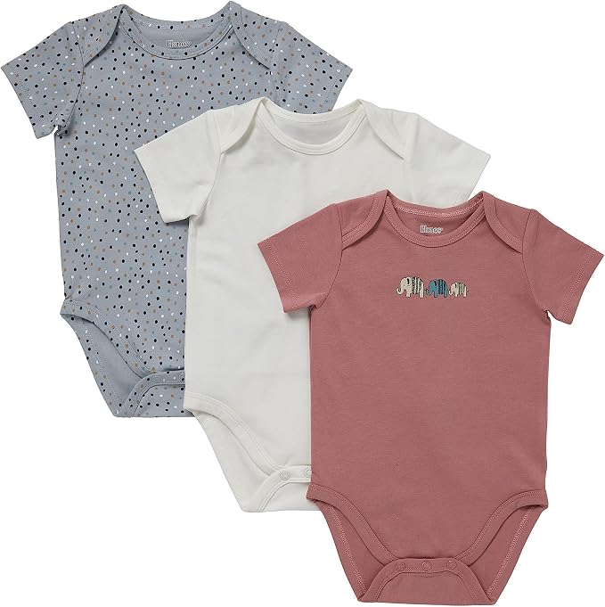Hanes Baby Pure Comfort Short Sleeve Bodysuits, Infant Bodysuits, Boys & Girls by Hanes