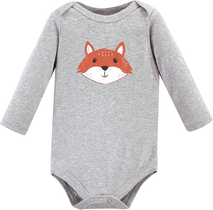 Hudson Baby baby-boys Cotton Long-sleeve Bodysuits 3-pack - Image 3