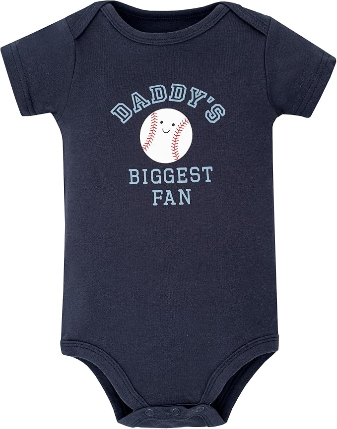 Hudson Baby Infant Boys Cotton Bodysuits 5-Pack - Image 3