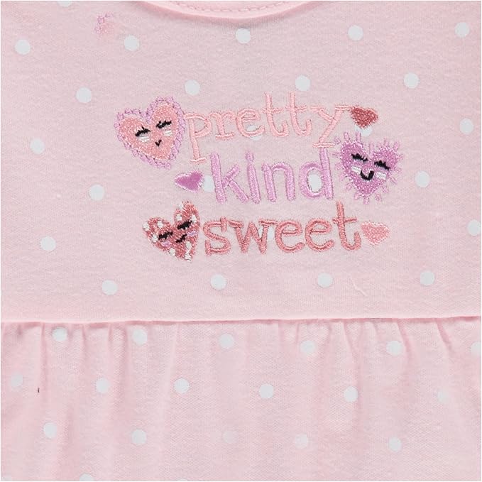 Cudlie 2-Pack Baby Girl Rompers – Soft Cotton, Everyday Comfort - Image 5