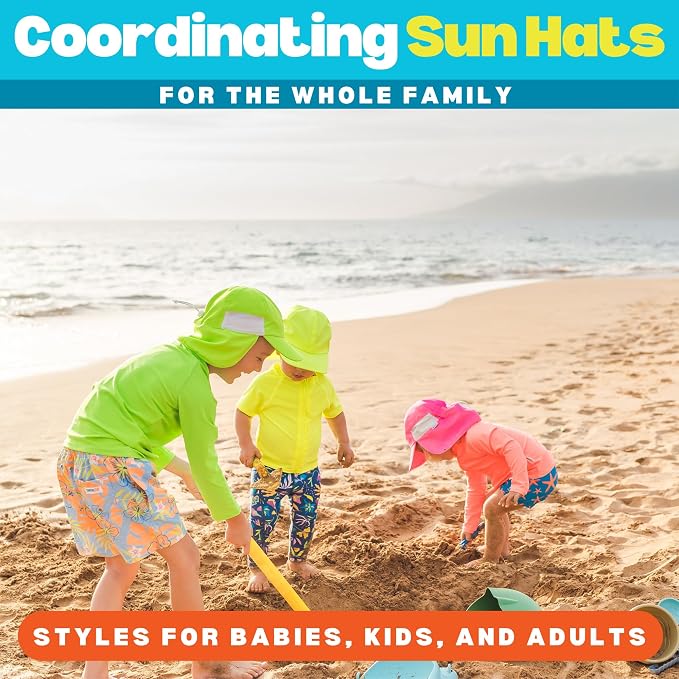 SwimZip Sun Hat with Neck Flap | UPF 50+ Protection - Image 6
