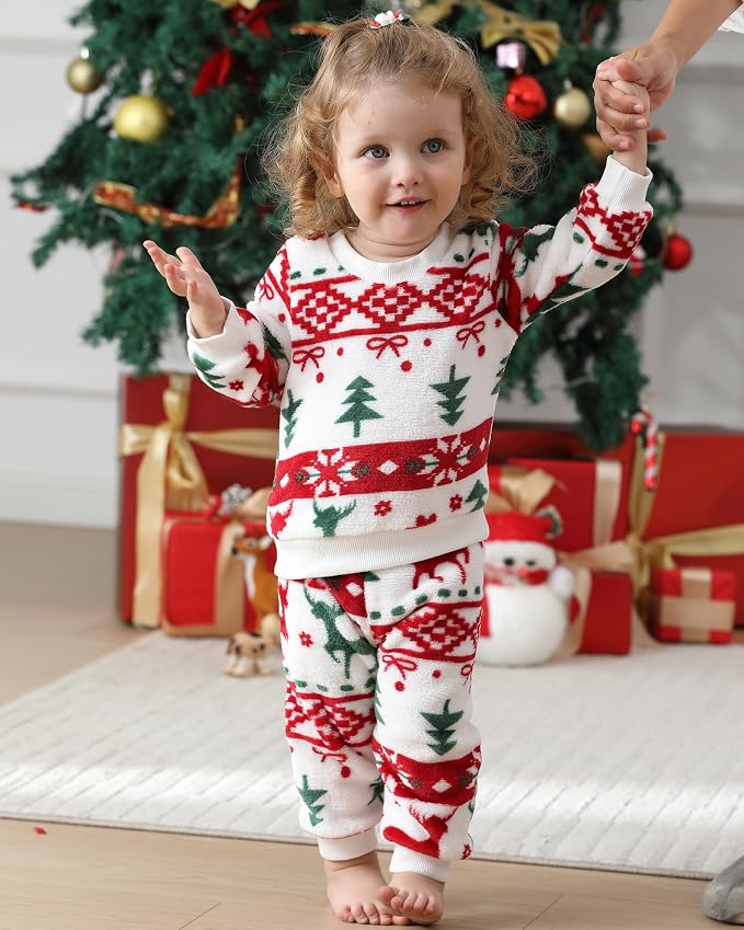Jecson Toddler Girl Clothes Baby Girl Fleece Hoodie Outfits Thick Thermal - Image 3