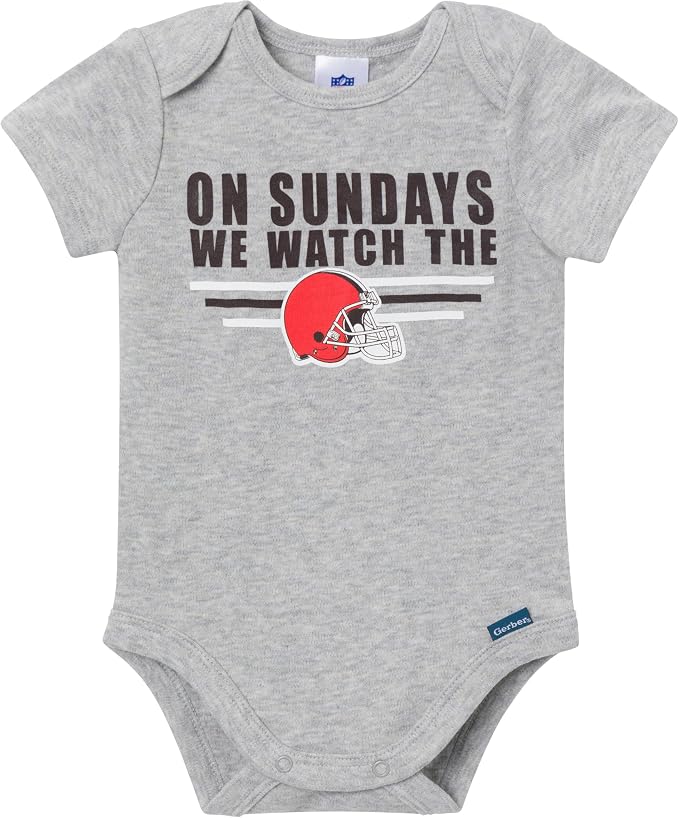 Gerber NFL Baby Boys 3-Pack Onesie Bodysuit - Image 4