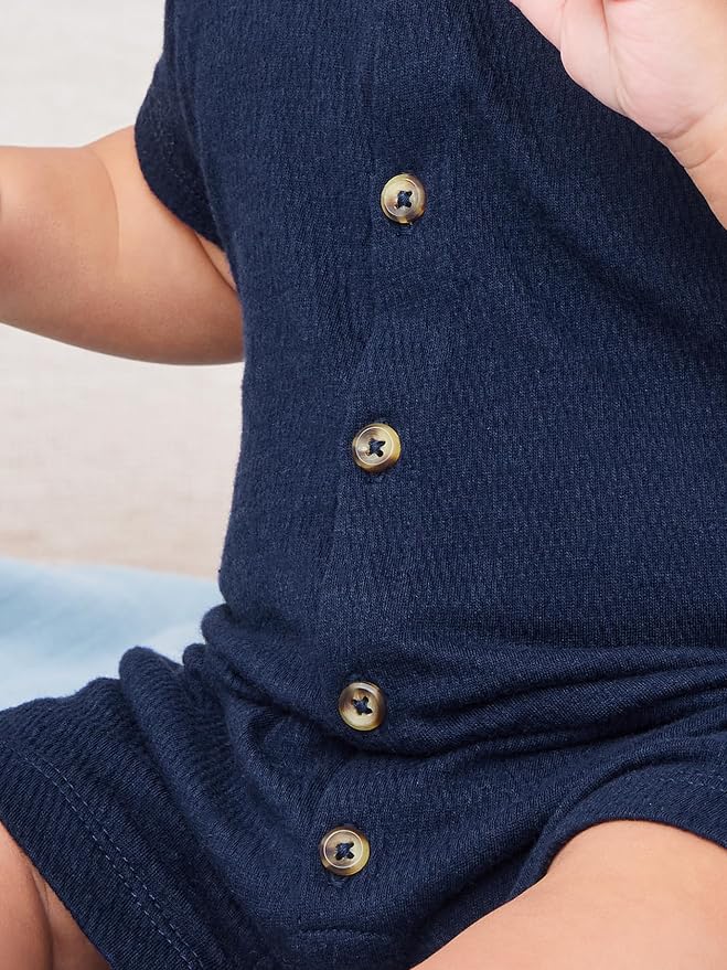 Simple Joys by Carter's Baby Boys' Button Rompers - Image 4