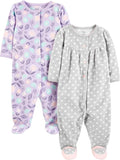 Simple Joys by Carter's Baby Girls' Cotton and Fleece Footed Sleep and Play by SimpleJoysbyCarters