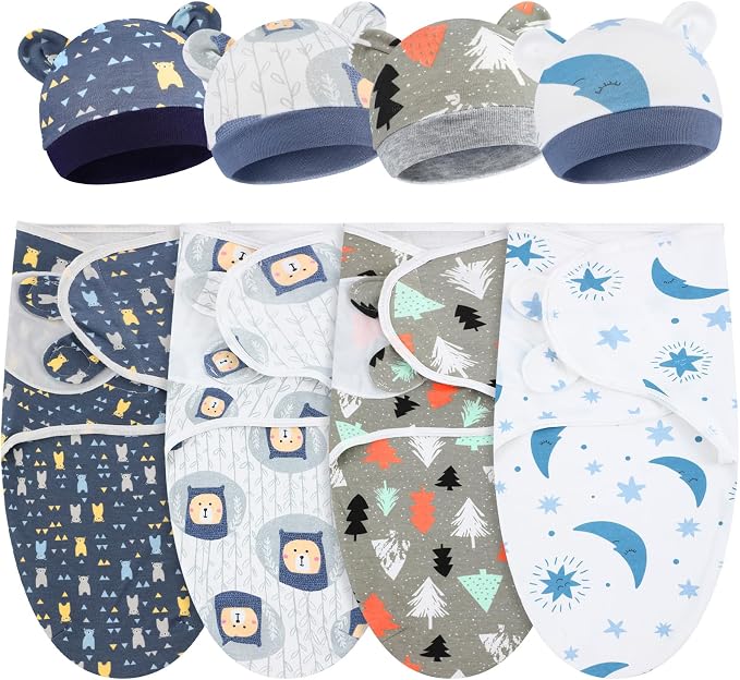 Buryeah 4 Pack Swaddle Blanket Wrap by Buryeah