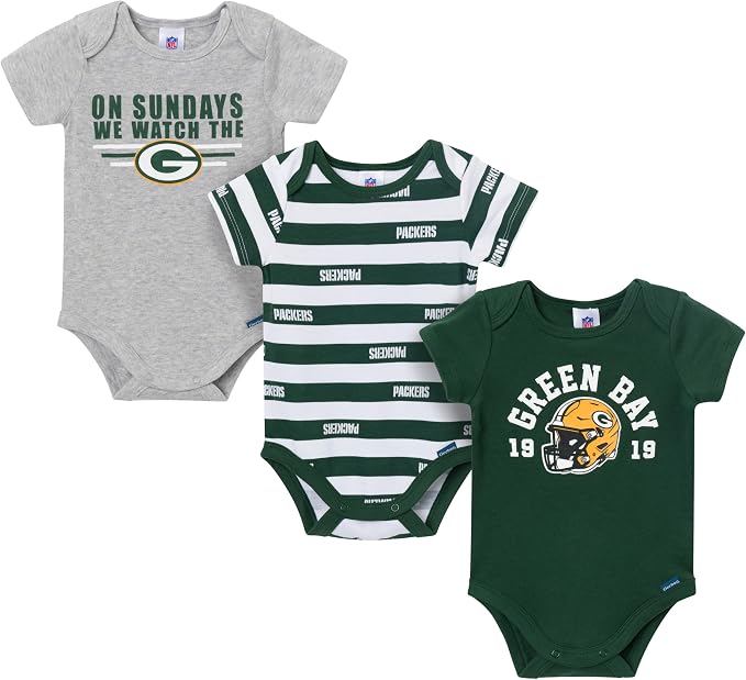 Gerber NFL Baby Boys 3-Pack Onesie Bodysuit by Gerber